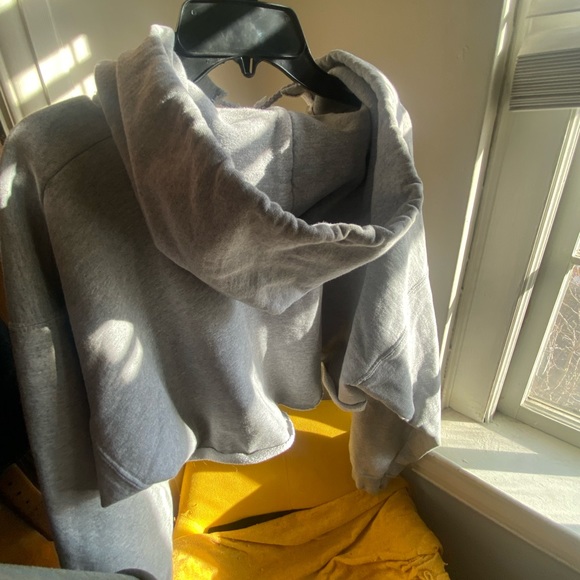 Cropped grey Thrasher Magazine hoodie - Picture 2 of 2